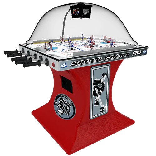 Super Chexx Pro Standard bubble hockey game table – arcade-style dome hockey for home or game room