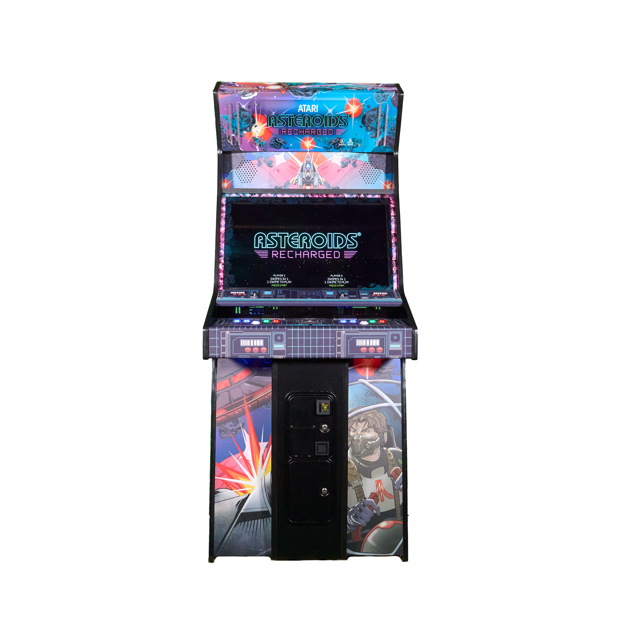 Alan-1 Asteroids Recharged 2 Player Premium Arcade Cabinet