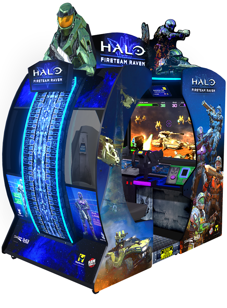 Raw Thrills Halo Fireteam Raven 2 Player Environmental Shooting Game