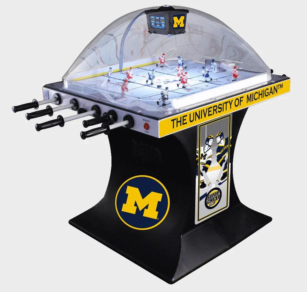 Super Chexx Pro Collegiate Edition – college-themed bubble hockey arcade table for NCAA fans