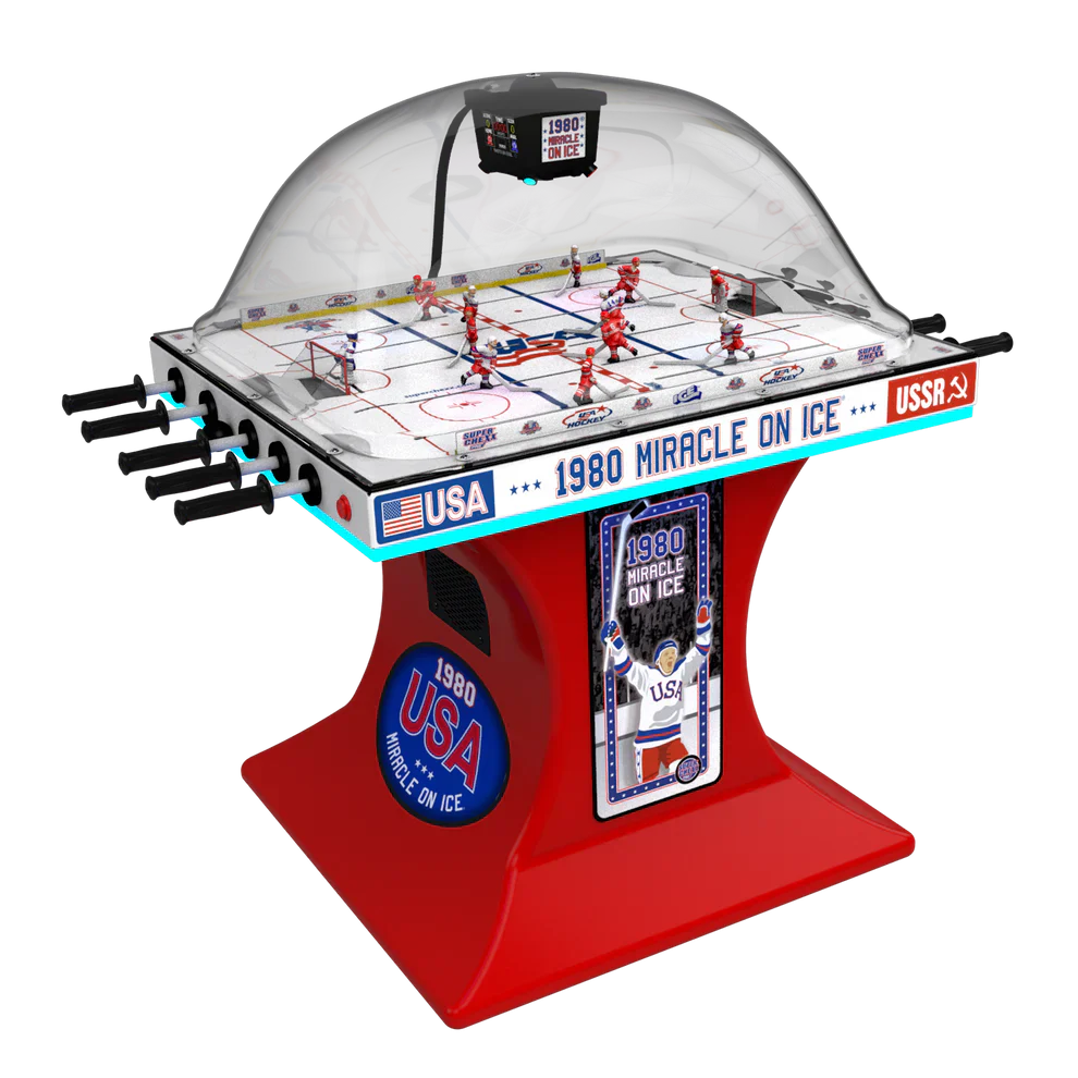 Super Chexx Premium Miracle on ICE Edition – premium USA Olympic bubble hockey game table