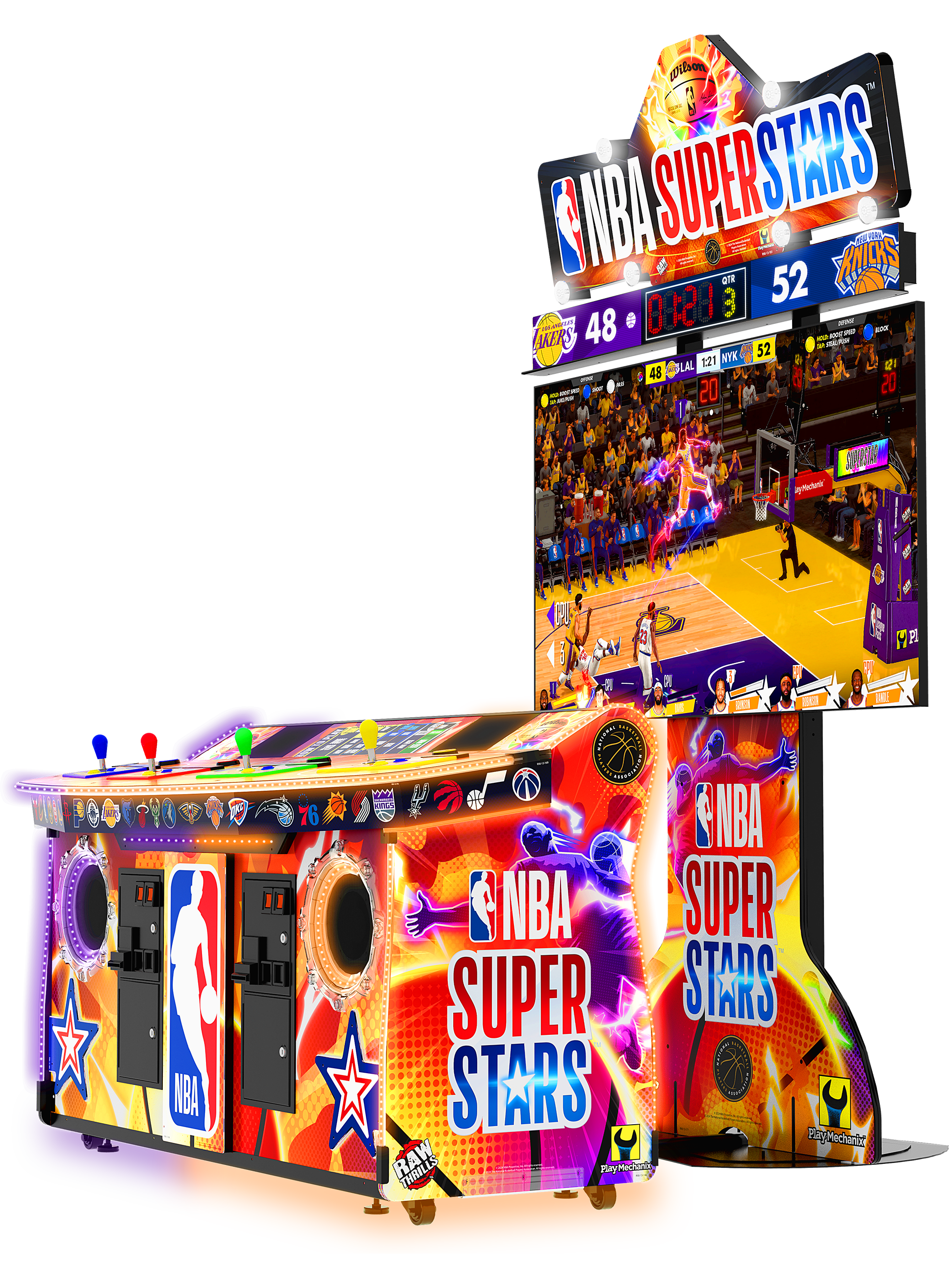 Raw Thrills NBA Superstar Basketball Arcade Machine