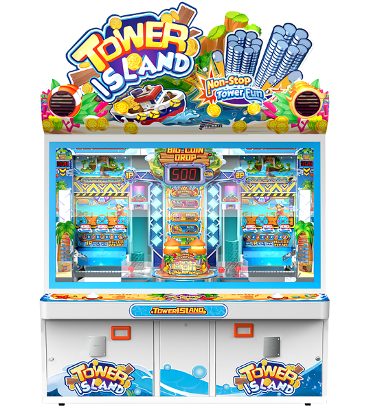 Bandai Namco Tower Island 2-Player Pusher Thrilling Arcade Redemption Game