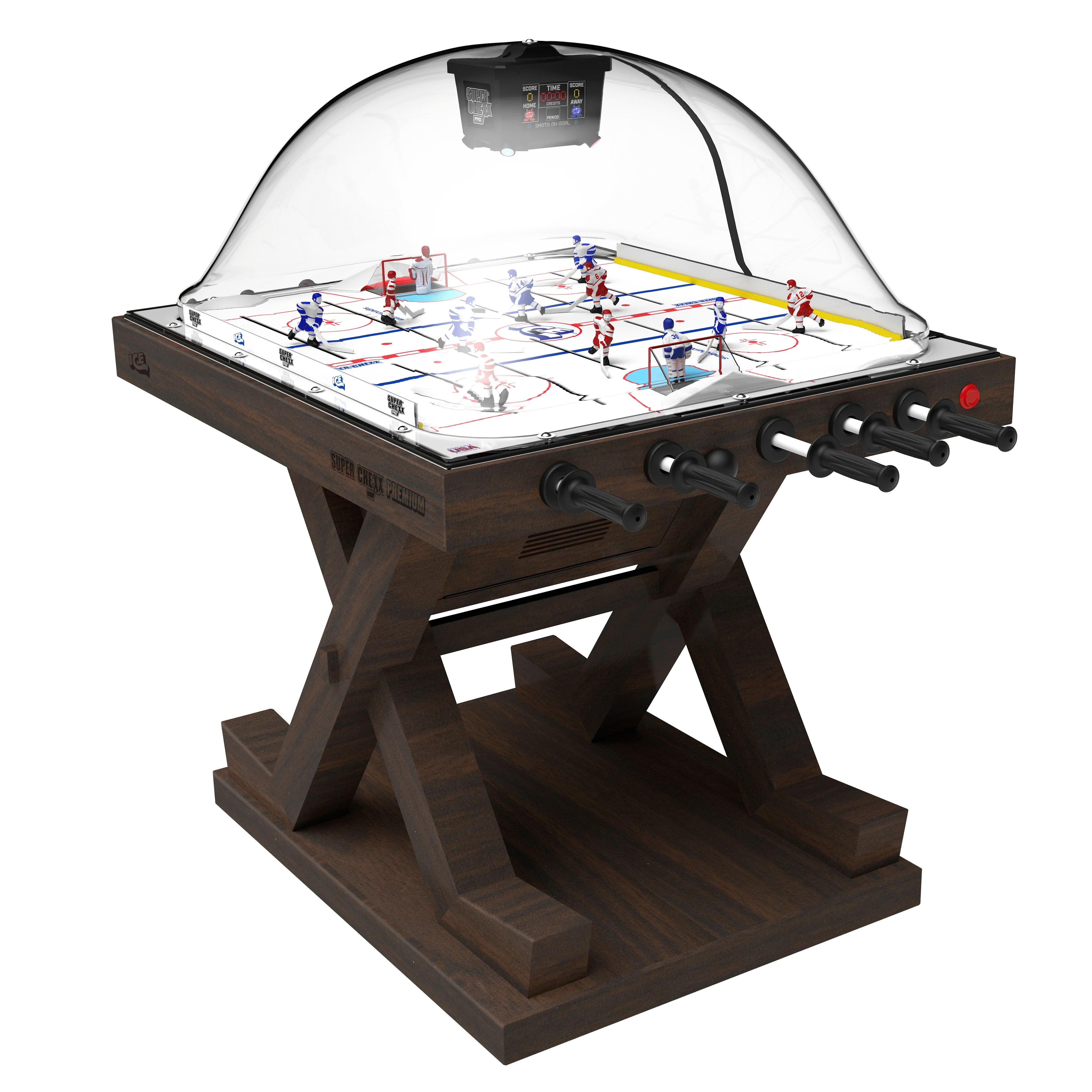 Super Chexx Premium Team USA vs Team Canada – deluxe rivalry arcade dome hockey table