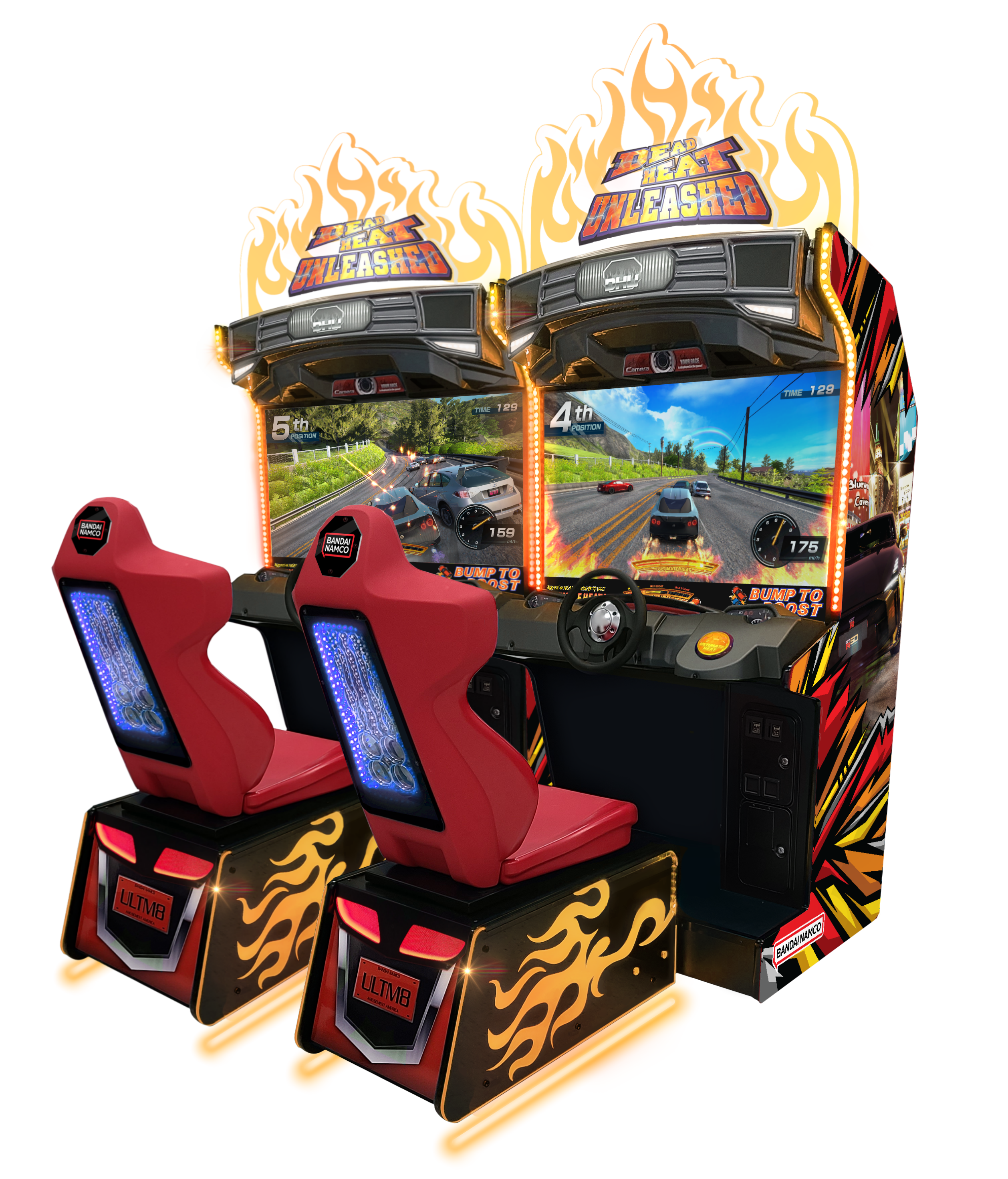 Bandai Namco Dead Heat Unleashed Racing Arcade Game - Multiplayer Driving